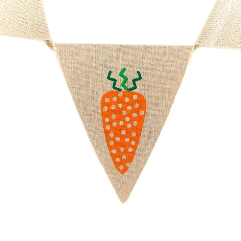 Easter Country Bunnies, Decorative Carrot Garland, or Carrot Wreath