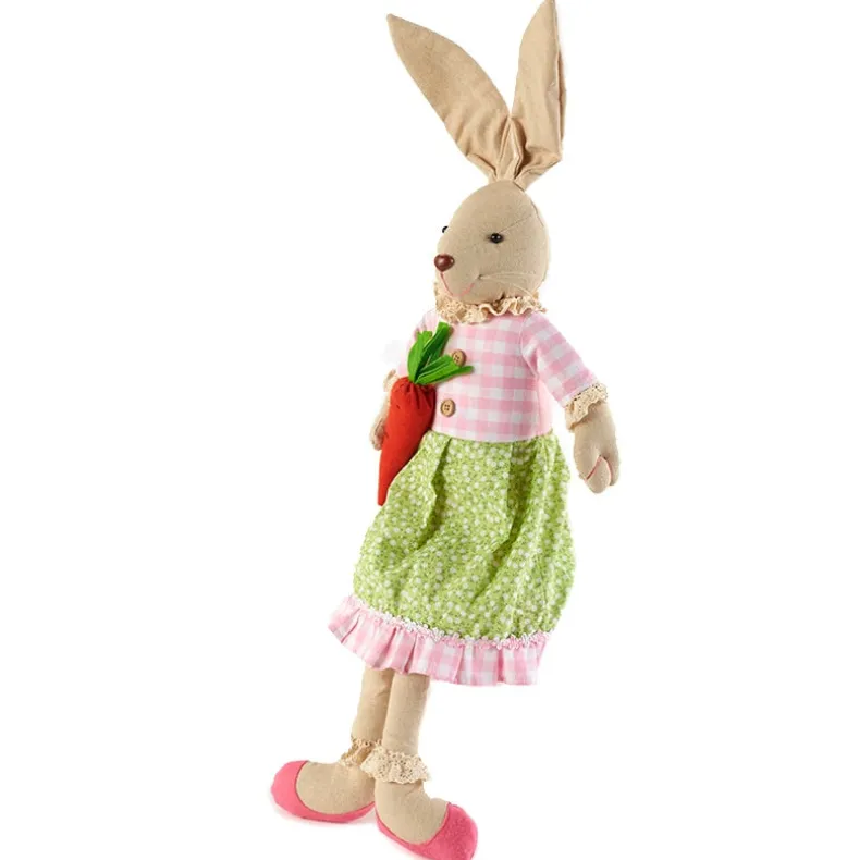 Easter Country Bunnies, Decorative Carrot Garland, or Carrot Wreath
