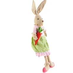 Easter Country Bunnies, Decorative Carrot Garland, or Carrot Wreath