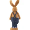 Easter Country Bunnies With Lighted Ears Or Blue Carrot Garland