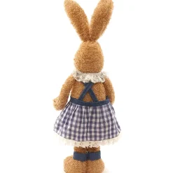 Easter Country Bunnies With Lighted Ears Or Blue Carrot Garland
