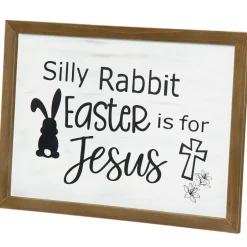 Easter Decor - Silly Rabbit Sign or Tissue Box Cover