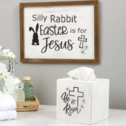Easter Decor - Silly Rabbit Sign or Tissue Box Cover