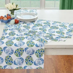 Easter Floral Egg Table Runner or Set of 4 Placemats
