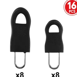 Easy Fix Zipper Pulls Plastic Replacement Sliders Set of 16