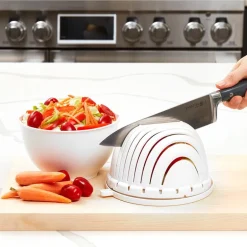 Easy Fruit and Vegetable Salad Cutting Bowl