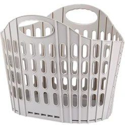 Easy Store Plastic Laundry Clothes Basket and Hamper