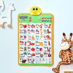 Educational Wall Chart - Learn the Alphabet, Numbers, with Sound Features