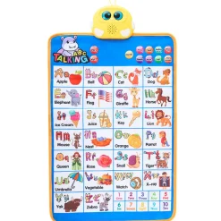 Educational Wall Chart - Learn the Alphabet, Numbers, with Sound Features