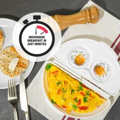 Egg 'n Omelet Cooker - Quick and Fluffy Omelets in Your Microwave