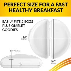Egg 'n Omelet Cooker - Quick and Fluffy Omelets in Your Microwave