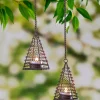 Elegant Solar Tea Light Danglers Set of 2