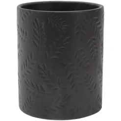 Embossed Kitchen Tool Crock Decorative Utensil Holder