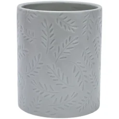 Embossed Kitchen Tool Crock Decorative Utensil Holder