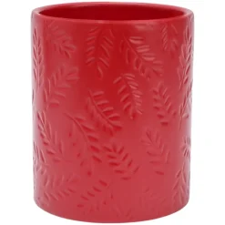 Embossed Kitchen Tool Crock Decorative Utensil Holder