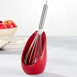 Embossed Upright Spoon Rest Utensil Holder