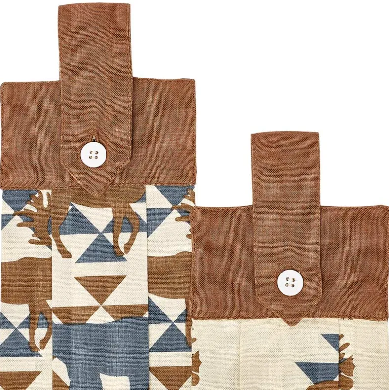 Embroidered Kitchen Towels Lodge Set of 2