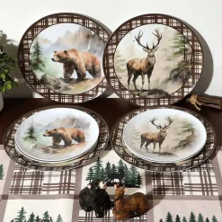 Enchanting Lodge Luxe Wilderness Dinner Plates - Set of 4