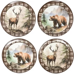 Enchanting Lodge Luxe Wilderness Dinner Plates - Set of 4