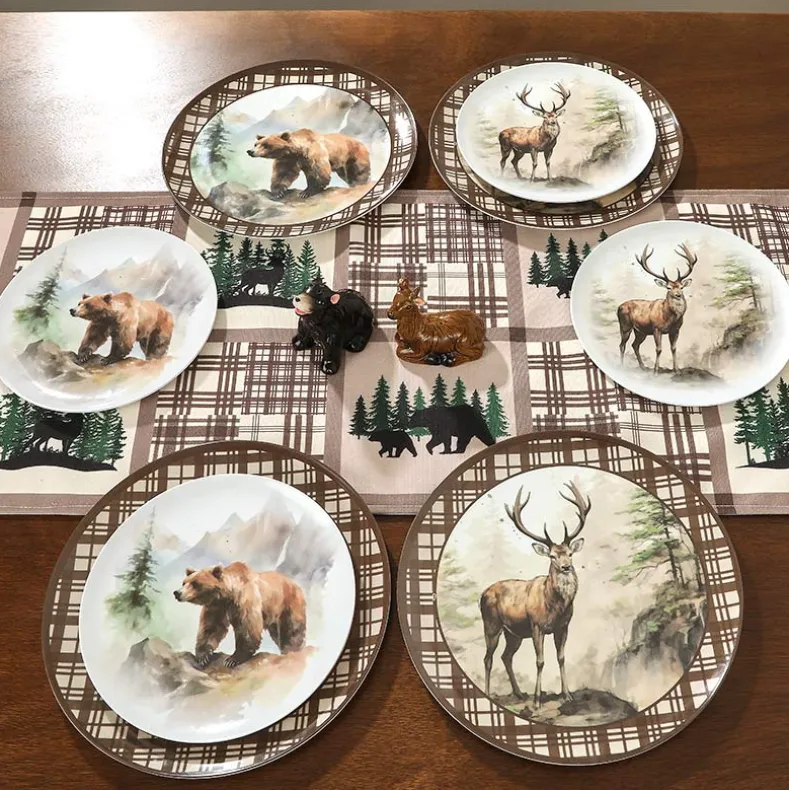 Enchanting Lodge Luxe Wilderness Dinner Plates - Set of 4
