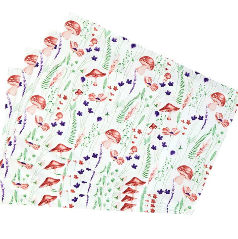 Fairy Garden Mushroom Table Runner or Set of 4 Placemats