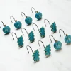 Fall Harvest Pumpkin and Leaves Shower Hooks Set of 12