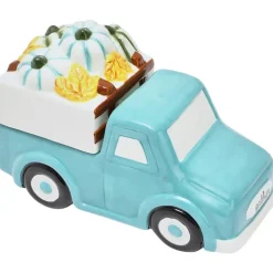 Fall Harvest Pumpkins Truck Shaped Cookie Jar
