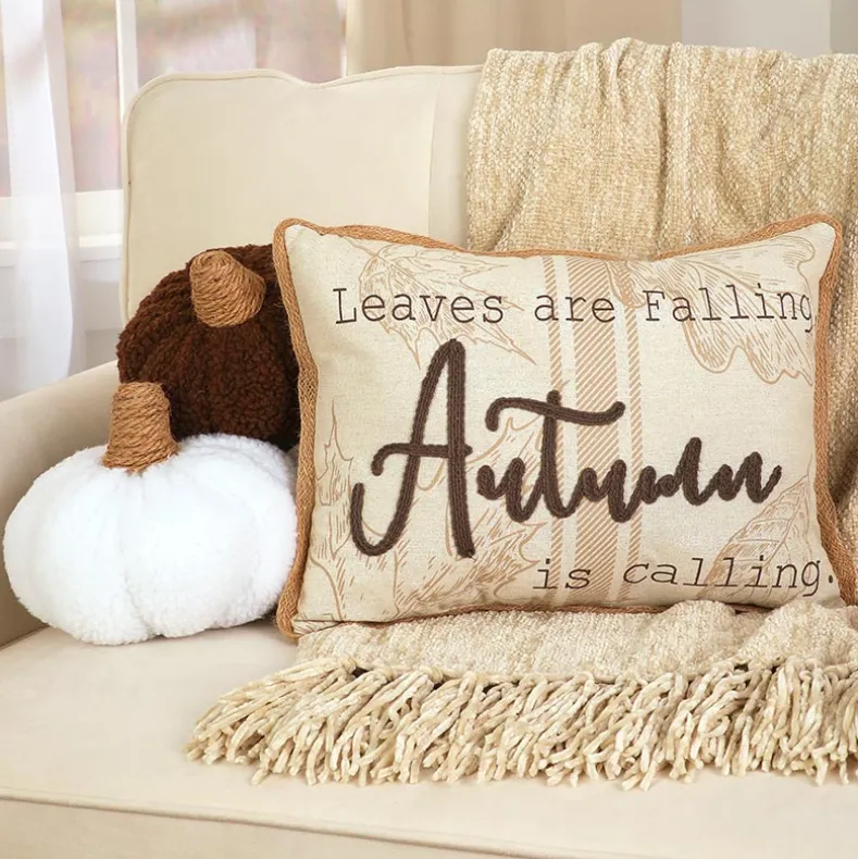 Fall Sherpa Pumpkin Decor