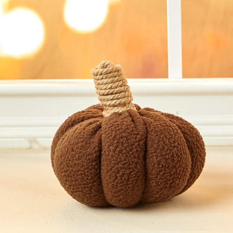 Fall Sherpa Pumpkin Decor