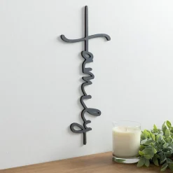 Family Cross Wood Plaque