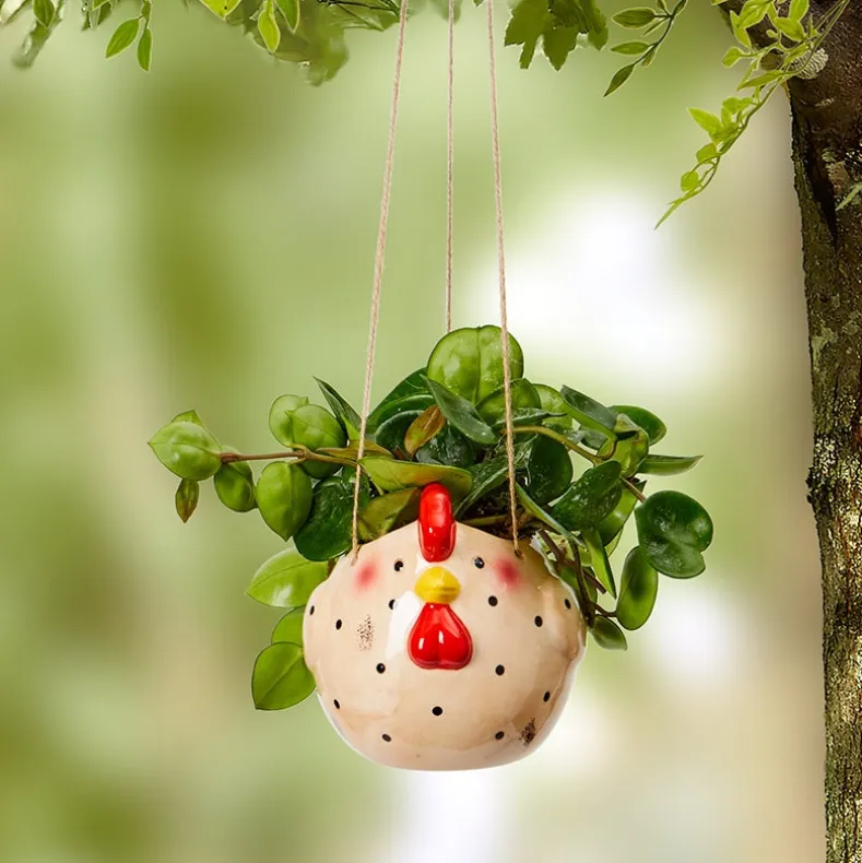 Farm Animal Hanging Planter