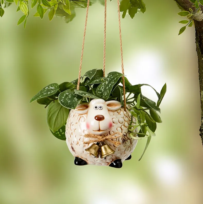 Farm Animal Hanging Planter