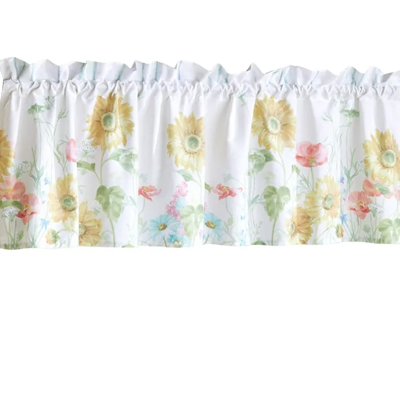 Farm Fresh Flowers Valance, Bath Rug or Shower Hooks Set of 12