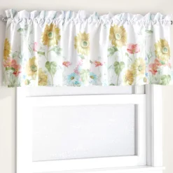 Farm Fresh Flowers Valance, Bath Rug or Shower Hooks Set of 12