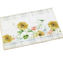 Farm Fresh Flowers Valance, Bath Rug or Shower Hooks Set of 12