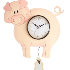 Farmhouse Barnyard Animal Pendulum Wall Clock