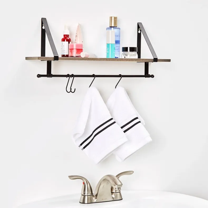 Farmhouse Bathroom Furniture Collection in Metal and Wood