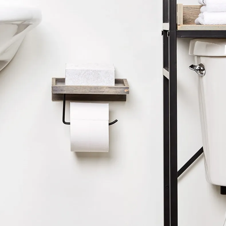 Farmhouse Bathroom Furniture Collection in Metal and Wood
