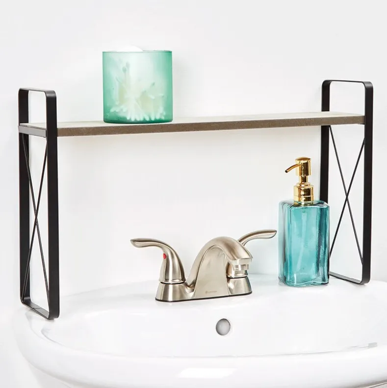 Farmhouse Bathroom Furniture Collection in Metal and Wood