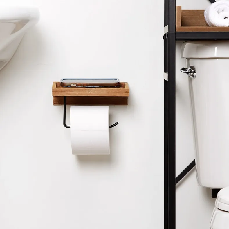 Farmhouse Bathroom Furniture Collection in Metal and Wood