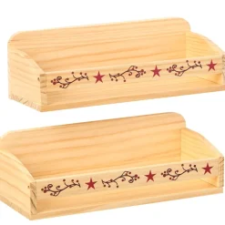 Farmhouse Kitchen Magnetic Storage Shelf Set of 2