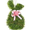 Faux Boxwood Bunny Door Hanger
