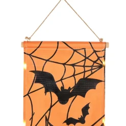Festive Lighted Gnome Halloween Porch Banner