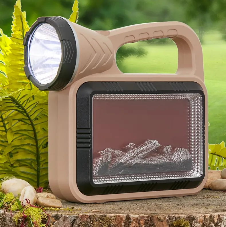 Flame-Type Solar Camping Lantern Sunlight or USB Chargeable