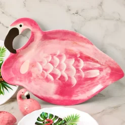 Flamingo in Paradise Tableware - 12" Serving Platter