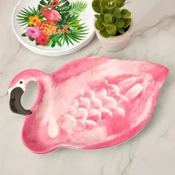 Flamingo in Paradise Tableware - 12" Serving Platter