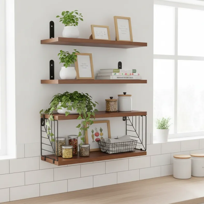 Floating Wall Shelves Set of 3