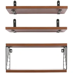 Floating Wall Shelves Set of 3