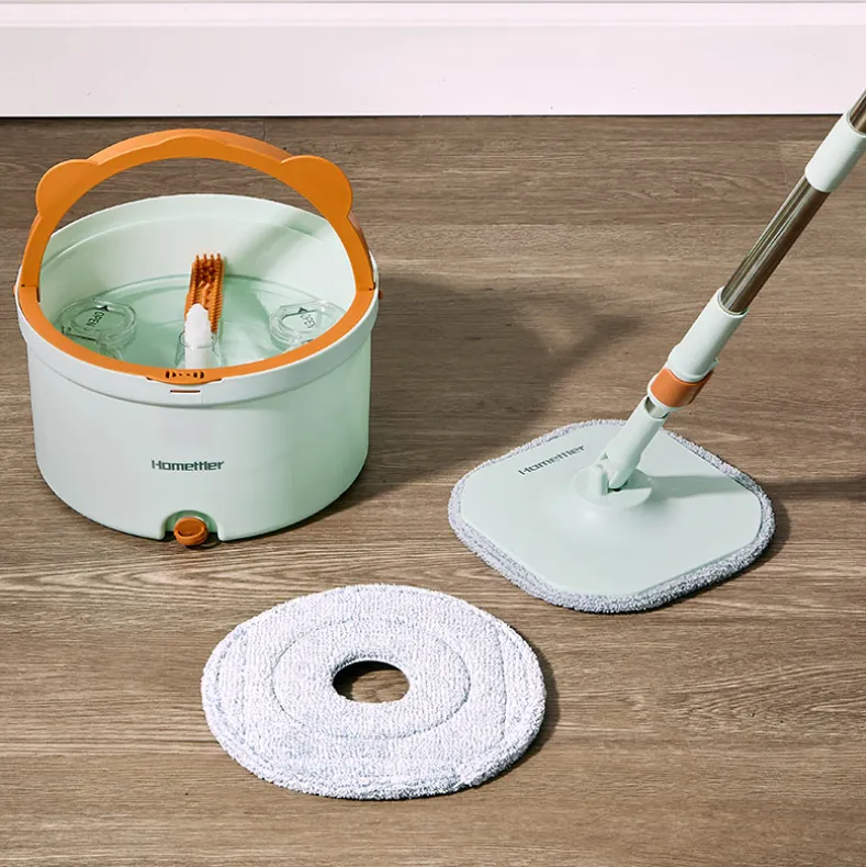 Floor Mop And Bucket Cleaning System With Self Separation Water System