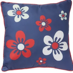 Floral Check Sham or Accent Floral Pillow